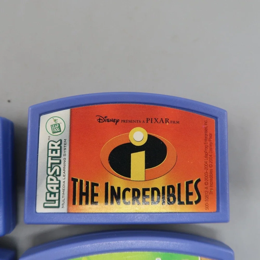 Lot Of 5 Leapster Games Disney Cars Incredibles ISpy Animal Genius Ages 6-9